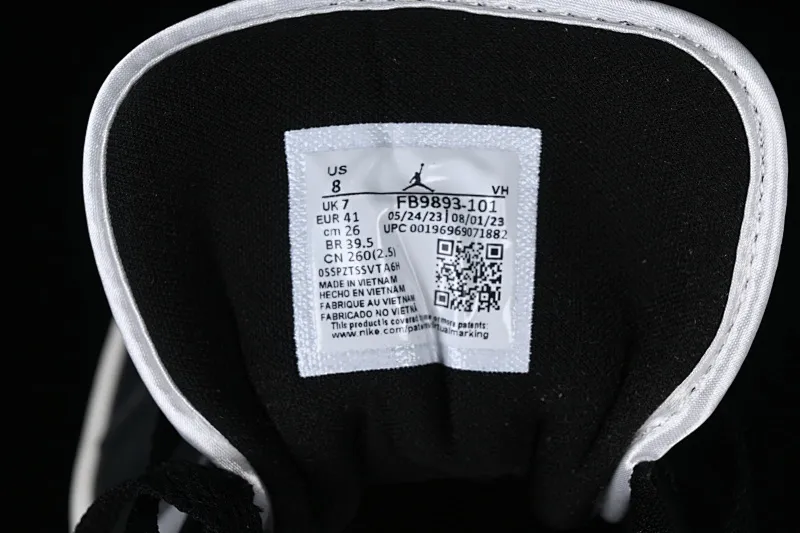 All categories Air Jordan Jordan series basketball shoes Air Jordan 1 Low Z version Air Jordan 1 Low "Vintage Panda" AJ1 Joe 1 silk black and white panda low-top basketball shoes FB9893-101
